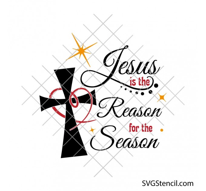 Nativity Christmas svg | Jesus is the reason for the season svg