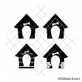 Dog house svg | Pet house svg | Dog lover svg