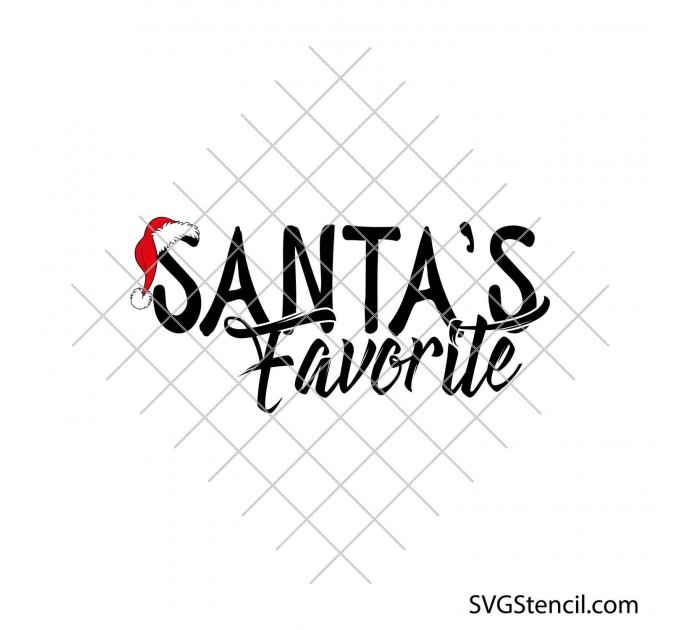 Santa's favorite svg | Christmas shirt svg design | Christmas gifts