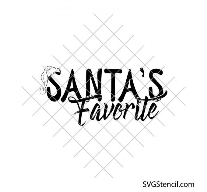 Santa's favorite svg | Christmas shirt svg design | Christmas gifts