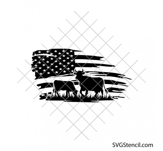 American cow svg | Heifer please svg | Farmhouse svg