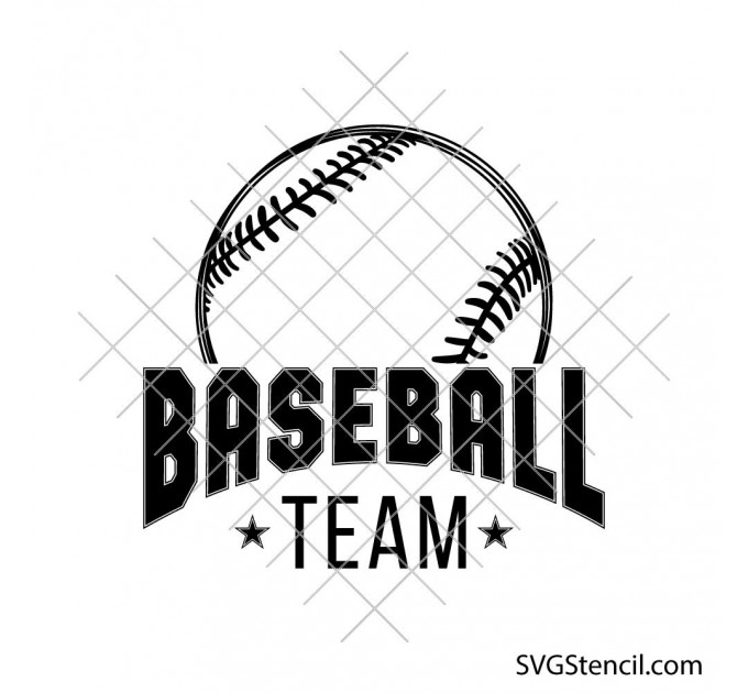 Baseball team svg | Team shirts svg | Baseball template svg