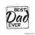 Best dad ever svg | Fathers day svg | Black dad svg