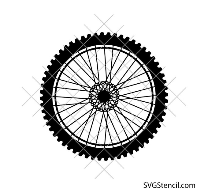 Bicycle wheel svg | Bike tire svg | Cycle wheel svg