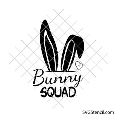 Bunny squad svg | Kids Easter svg | Birthday shirt design