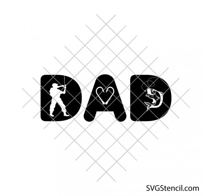 Fathers day svg | Dad fishing svg | Dad shirt svg