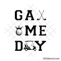 Game day golf svg | Golfing dad svg | Game day shirt svg