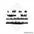 Grass border svg | Grasses svg | Wild grass svg | Swamp grass svg