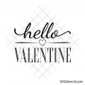 Hello Valentine svg | Front door sign svg | Valentines design