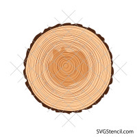 Tree trunk slice svg | Wooden log svg | Wood decor svg