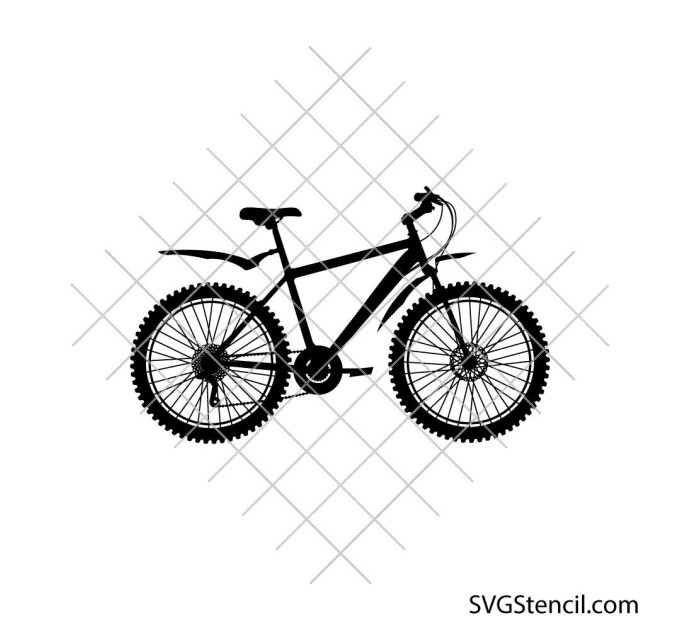 Mountain bike svg | Bicycle svg | Racing bike svg