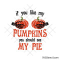 Funny halloween pumpkin pie svg | Skeleton hands svg | Fall humor svg