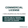 Commercial License for SVGStencil Designs | Extended Use for Small Business