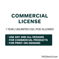 Commercial License for SVGStencil Designs | Extended Use for Small Business