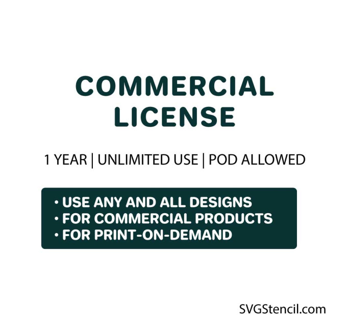 Commercial License for SVGStencil Designs | Extended Use for Small Business