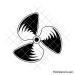 Boat propeller svg | Marine engine prop clipart | Outboard motor svg