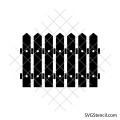 Wood fence svg | Farm fence clipart | Country fence svg