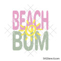 Beach Bum svg | Summer sun quote | Tropical vacation cut file