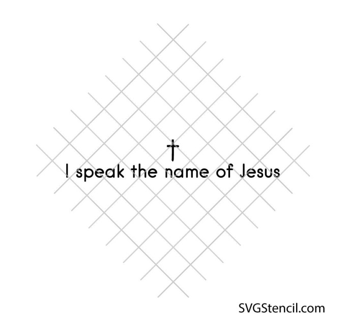 Speak the name of Jesus svg | Christian faith quote svg | Church shirt design