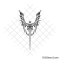 Winged sword svg | Angel wings sword svg | Faith warrior design | Christian sword svg | Cricut cut file