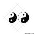 Yin Yang svg bundle | Yin Yang symbol svg | Balance zen design | Minimal Yin Yang svg | Cricut cut file