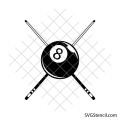 Billiard Ball svg | 8 Ball svg | Game room svg