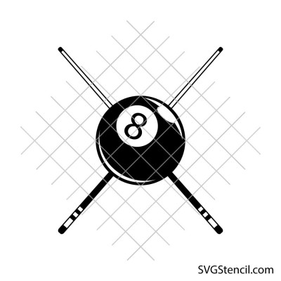Billiard Ball svg | 8 Ball svg | Game room svg
