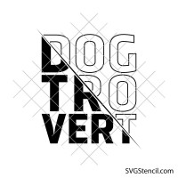Dog Introvert svg | Funny dog lover svg | Anti social svg