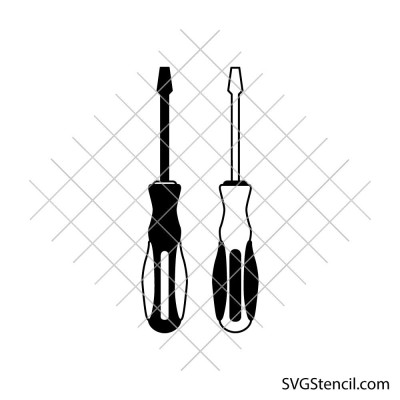 Screwdriver svg | Hand tool silhouette | DIY tool svg