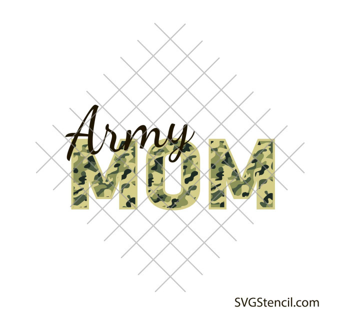 Army mom svg design | US army svg