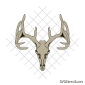 Deer skull svg | Deer antlers svg