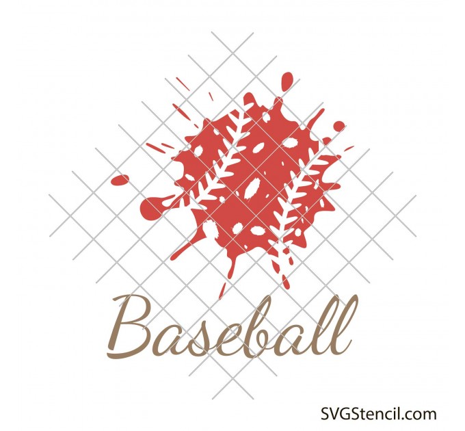 Baseball outline svg | Baseball splatter svg