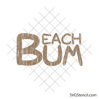 Beach bum svg | Summer design svg
