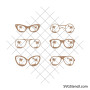 Palm tree sunglasses svg