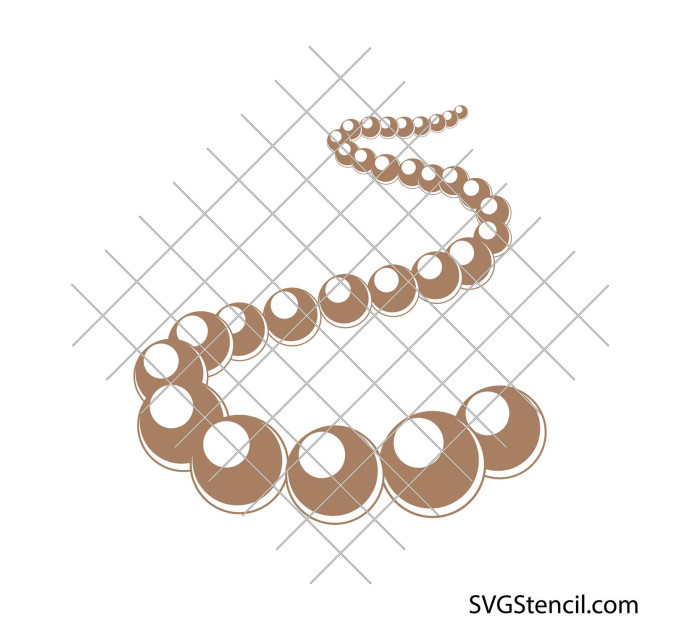 Aka pearls svg | Pearl necklace svg