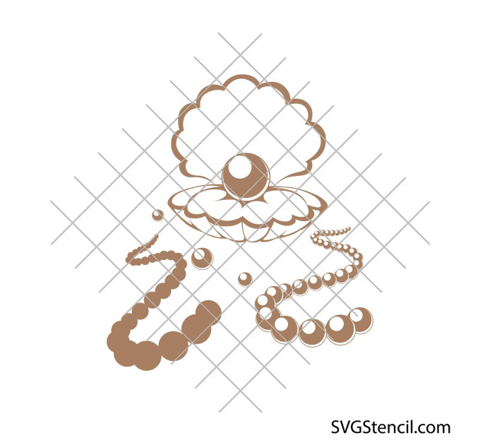 Aka pearls svg | Pearl necklace svg