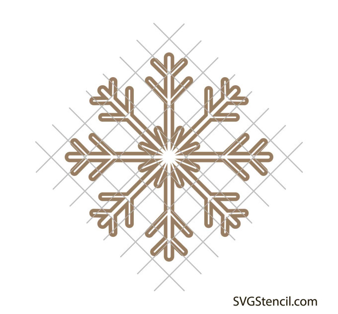 Simple snowflakes svg | Snowflake svg