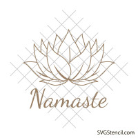 Lotus flower svg | Namaste lotus svg