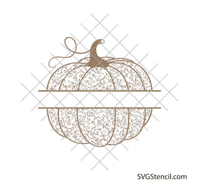 Pumpkin monogram svg | Fall pumpkin svg