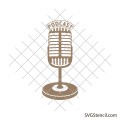 Microphone for podcast svg | Mic svg