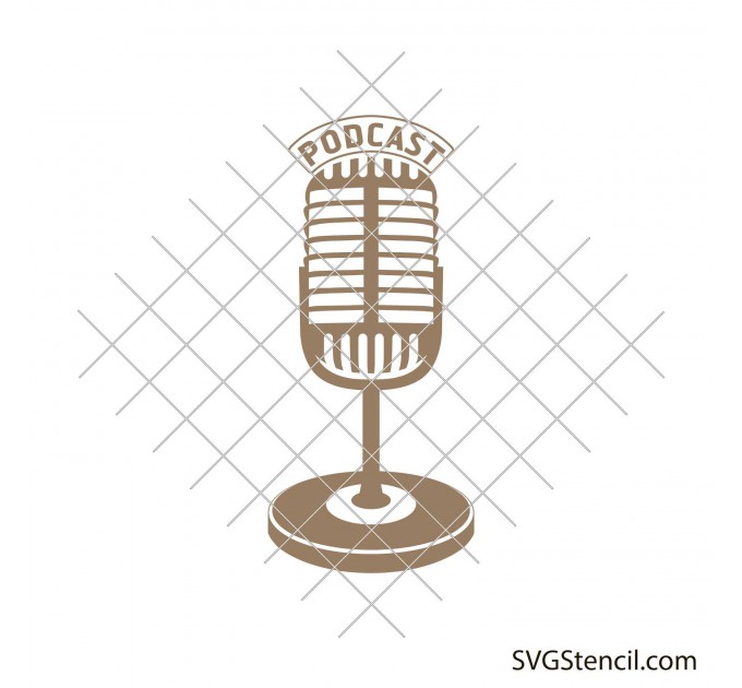 Microphone for podcast svg | Mic svg