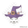 Spooky cat clipart | Halloween svg