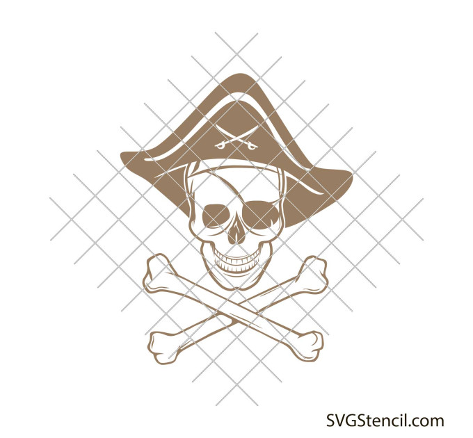 Pirate skull and crossbones svg | Cross bones svg