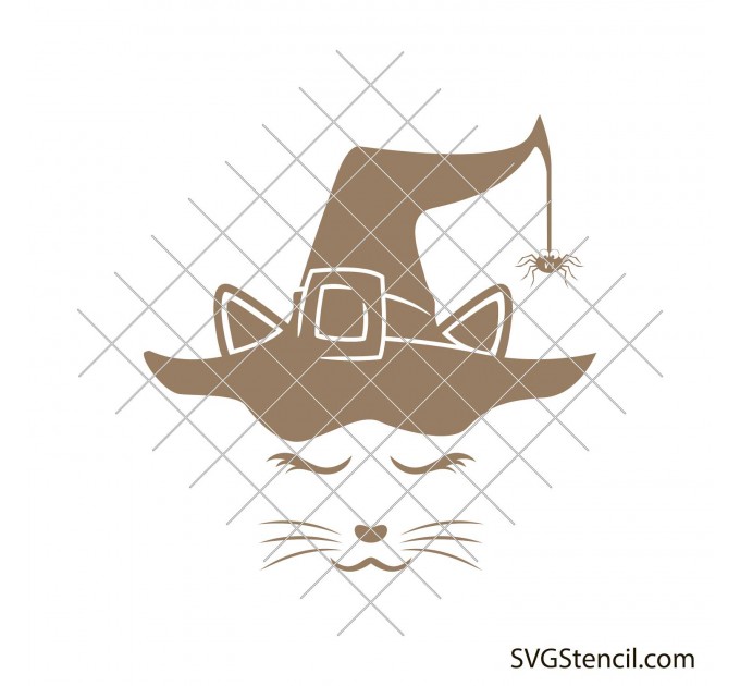 Сat halloween svg | Cute cat face svg