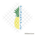 Aloha pineapple svg | Split pineapple svg