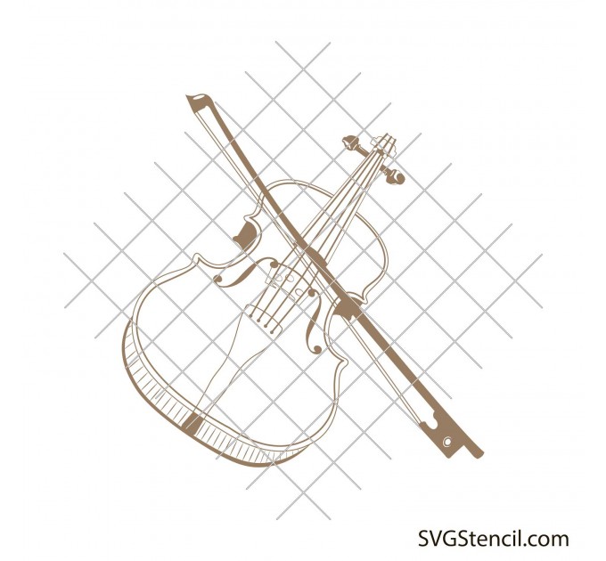 Violin svg | Violin ornament svg