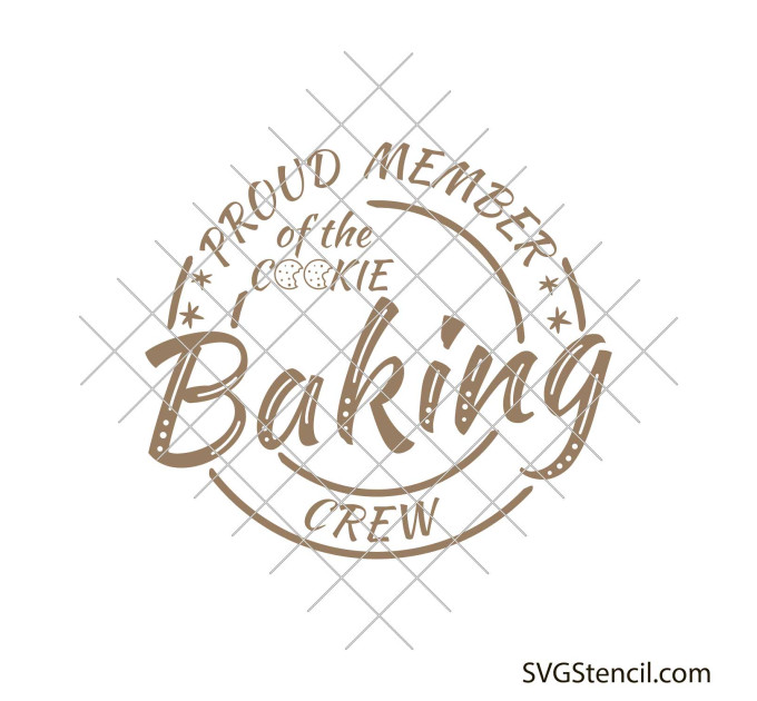 Christmas baking svg | Cookie baking crew svg