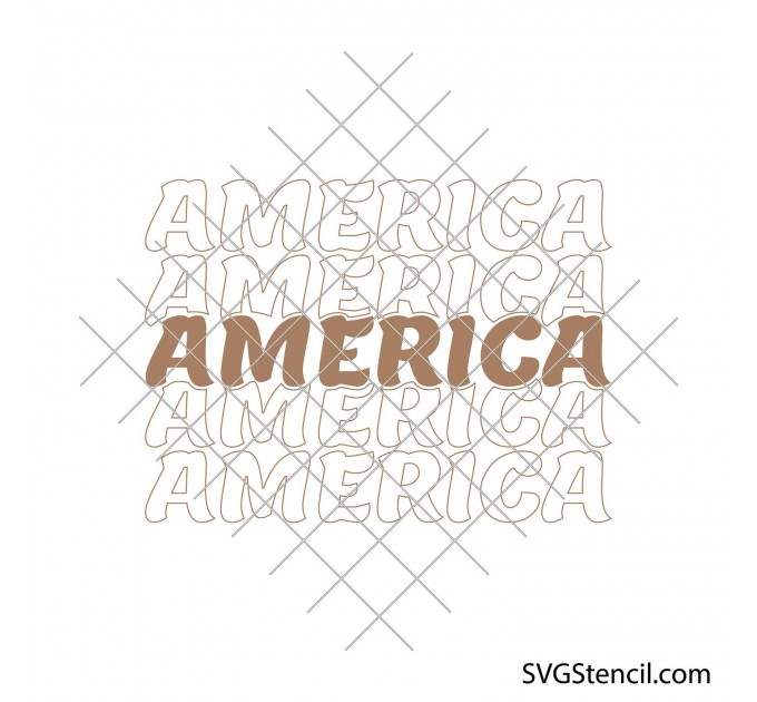 America svg | Free 4th of July svg design