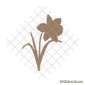 Free daffodil svg | Daffodil outline svg
