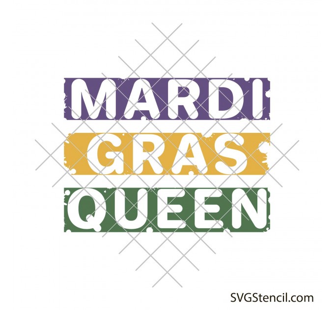 Mardi Gras queen svg | Mardi Gras shirt design svg